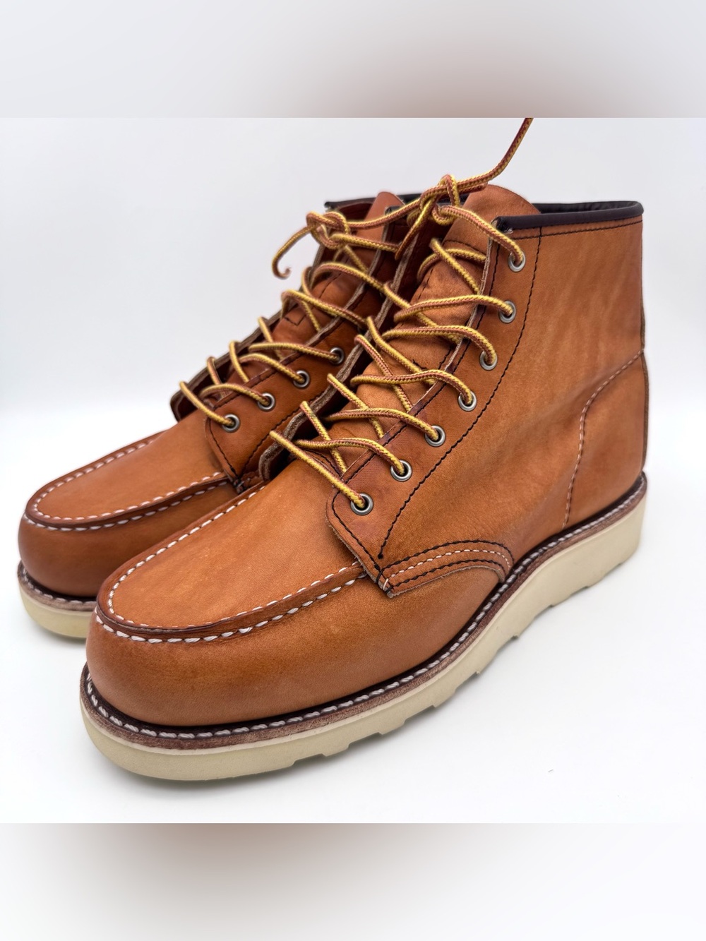 Red Wing Heritage 3375 Classic Moc Toe Oro Leather Boots Women 7.5 B Made In USA - Picture 2 of 9